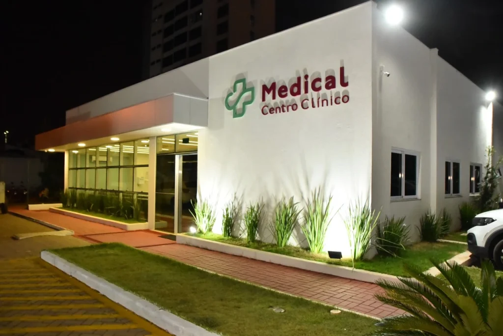 Fachada do Hospital Palmas Medical, unidade hospitalar localizada em Palmas, Tocantins